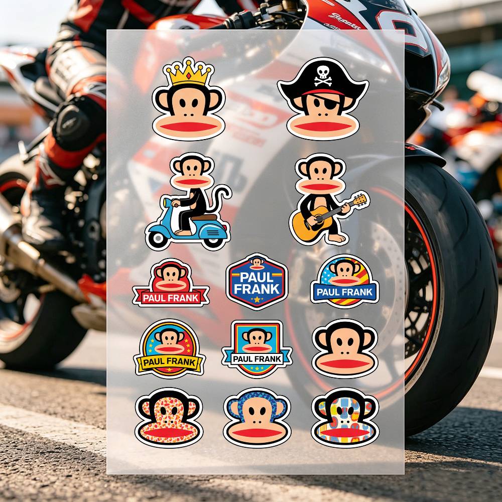 Laptop Accessories Brand - Adesivi alla Moda per Moto P-Paul