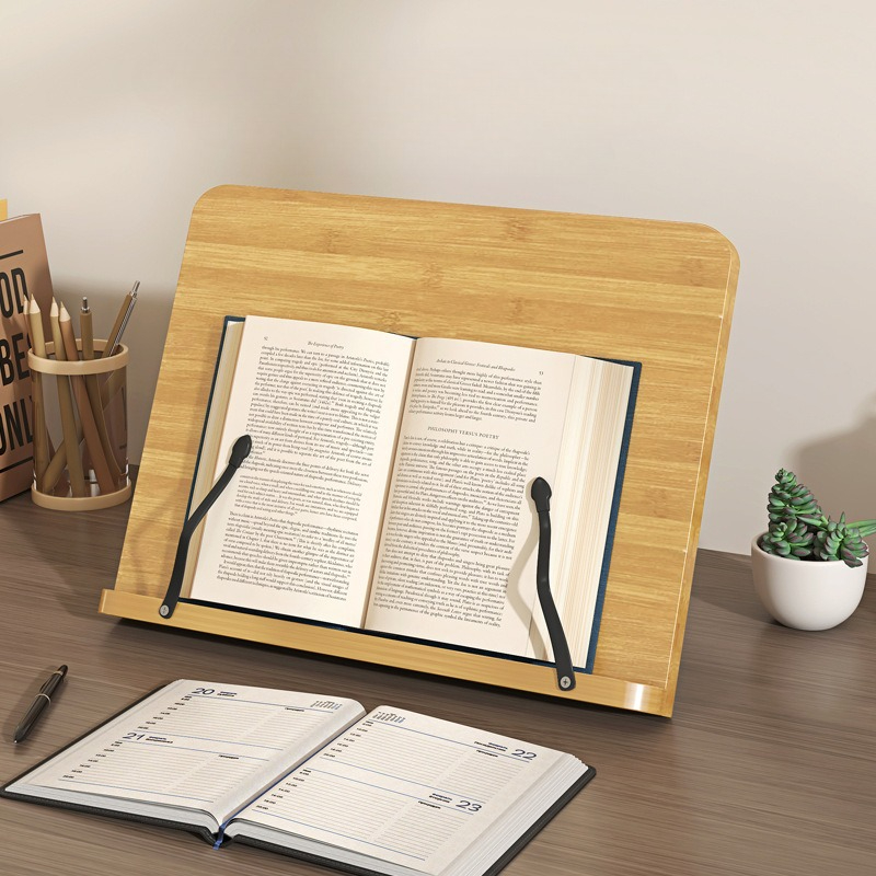 Laptop Office Accessories - Supporto per Libri in Legno, Supporto