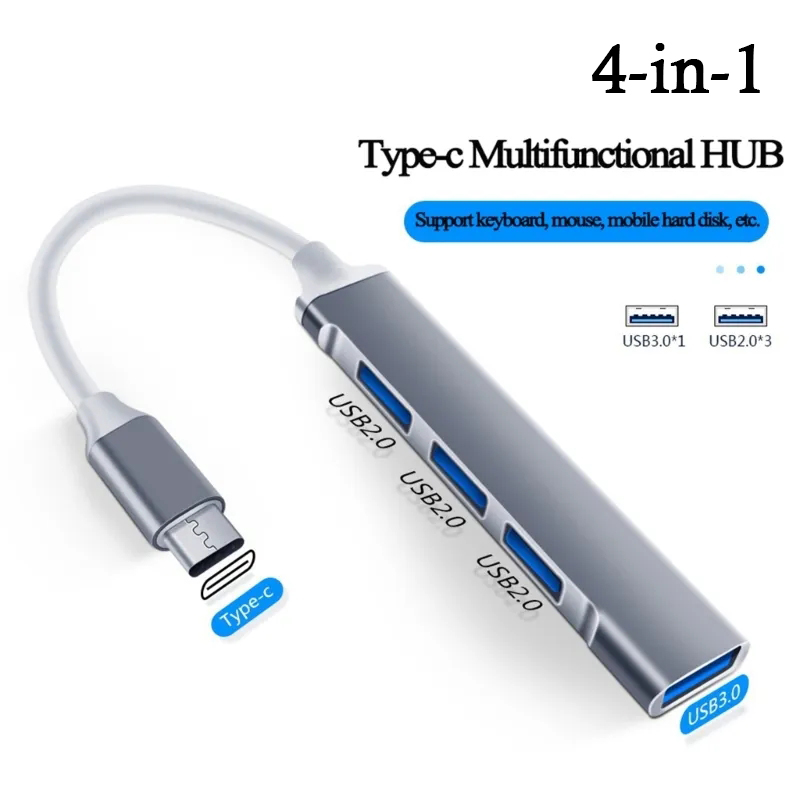 Laptop Accessories And Gadgets - HUB USB C 4 in 1