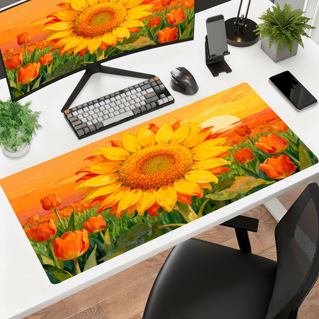 Laptop Accessories Brand - Tappetino per mouse Brand Yellow Sunflower,