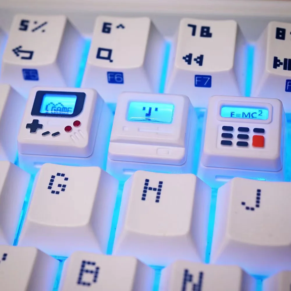 Laptop Accessories Kit - Set di Tasti Creativi Retrò Trasparenti
