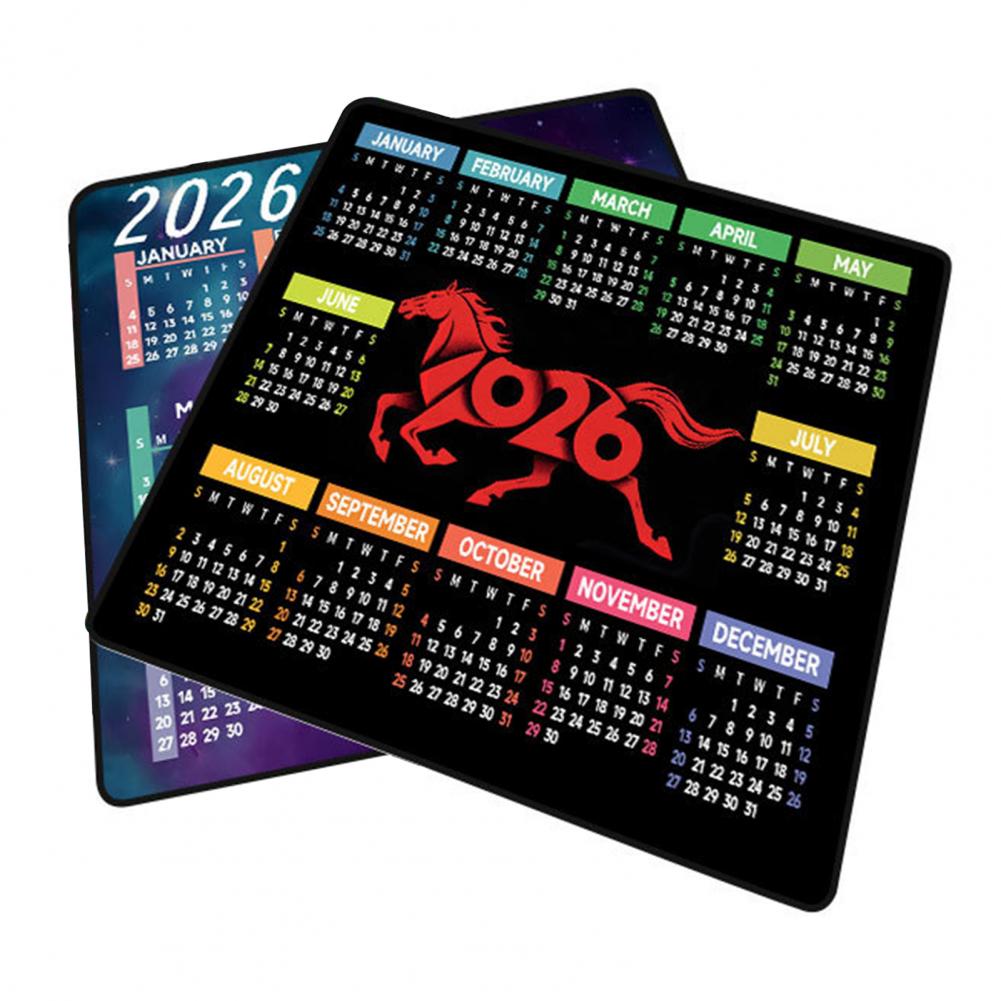 Laptop Office Accessories - Tappetino per mouse calendario 2026 Tappetino