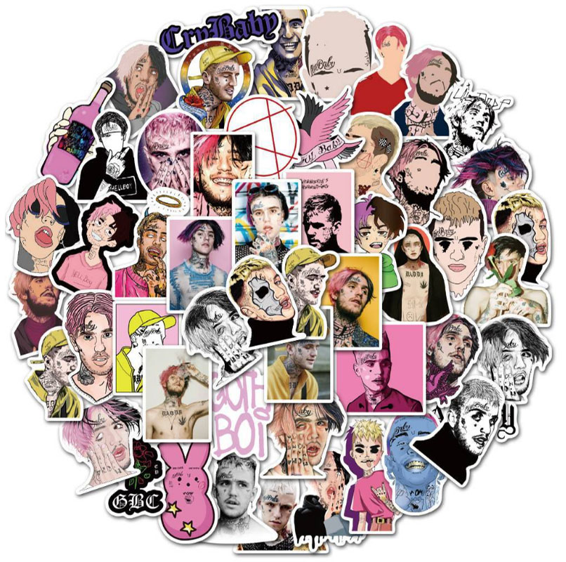 Laptop Accessories Girly - 10/30/50pcs Rapper Americano Lil Peep Graffiti