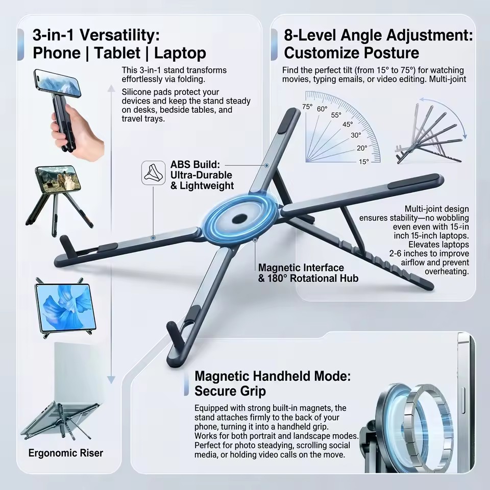 Supporto Magnetico Portatile p - Laptop Office Accessories recensione e prezzo