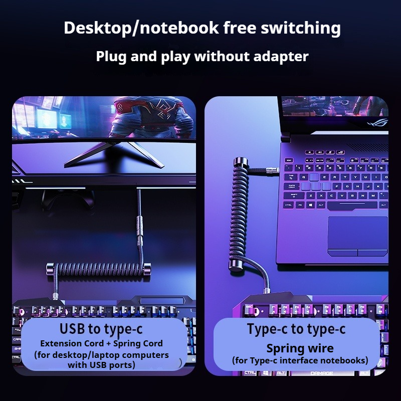 Cavo per Tastiera Arrotolabile - Laptop Accessories And Gadgets recensione e prezzo