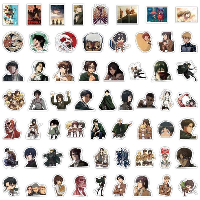 60 Pezzi Adesivi Anime Attack  - Laptop Accessories All recensione e prezzo