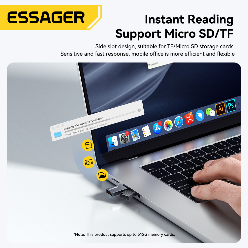 Essager Lettore di schede SD T - Laptop Accessories And Gadgets recensione e prezzo